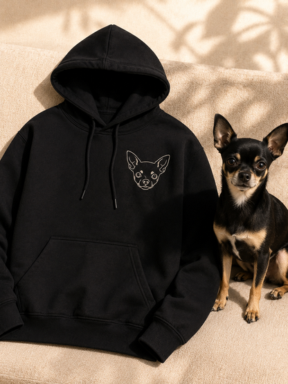 Sudadera Personalizada | Mascota o persona Silueta - Esquina