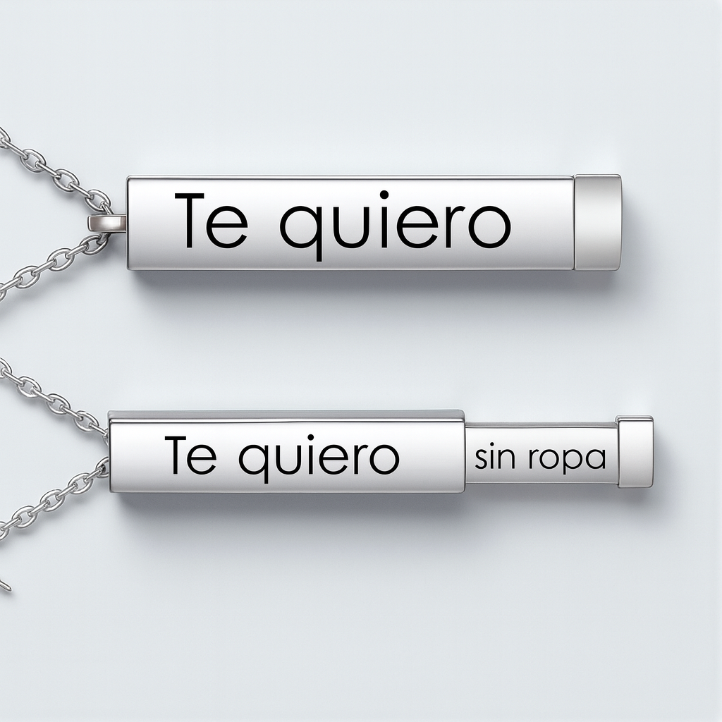 Collar de cilindro con mensaje secreto Spicy