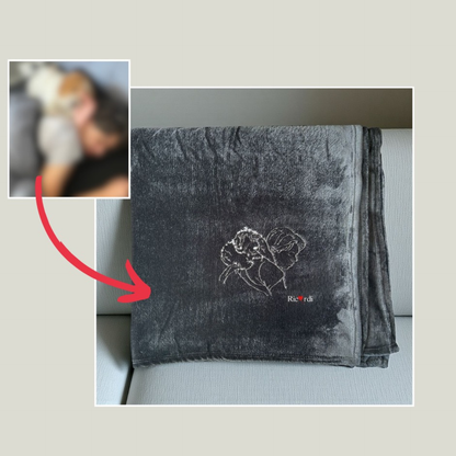 Manta Mascotas bordada