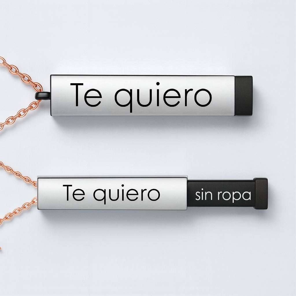 Collar de cilindro con mensaje secreto Spicy