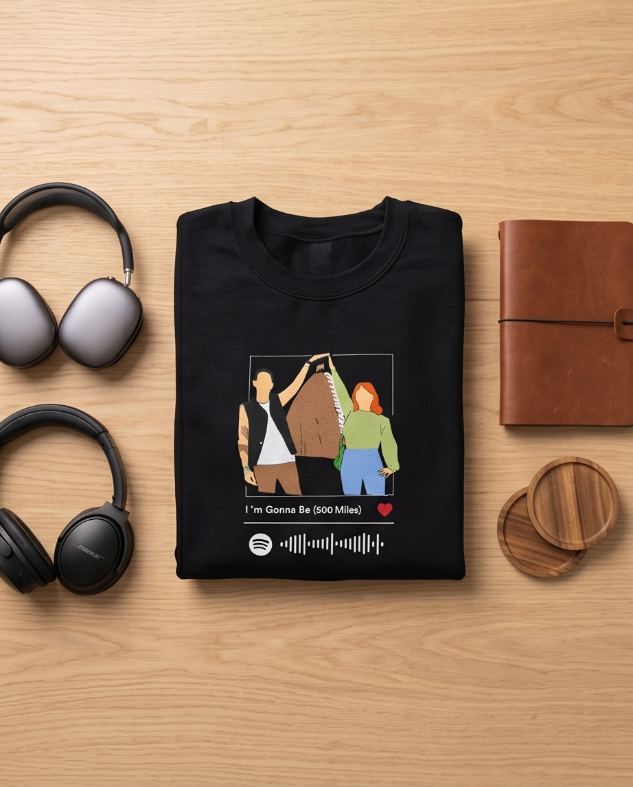 Sudadera Personalizada | Foto con Canción y código de Spotify