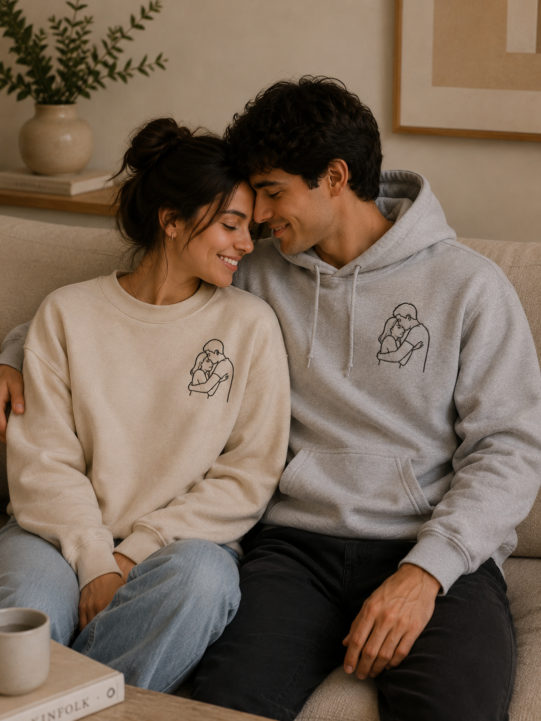 Sudadera Personalizada | Mascota o persona Silueta - Esquina