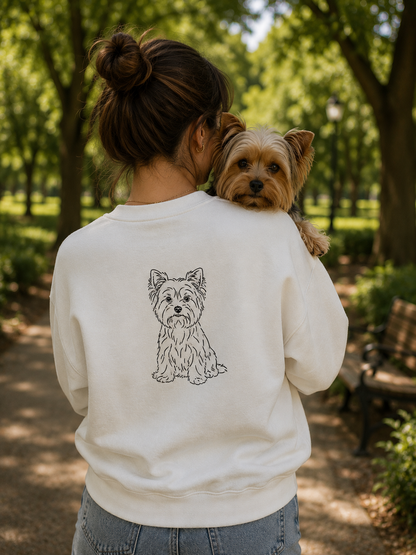Sudadera Personalizada | Mascota o Personas Silueta - Espalda