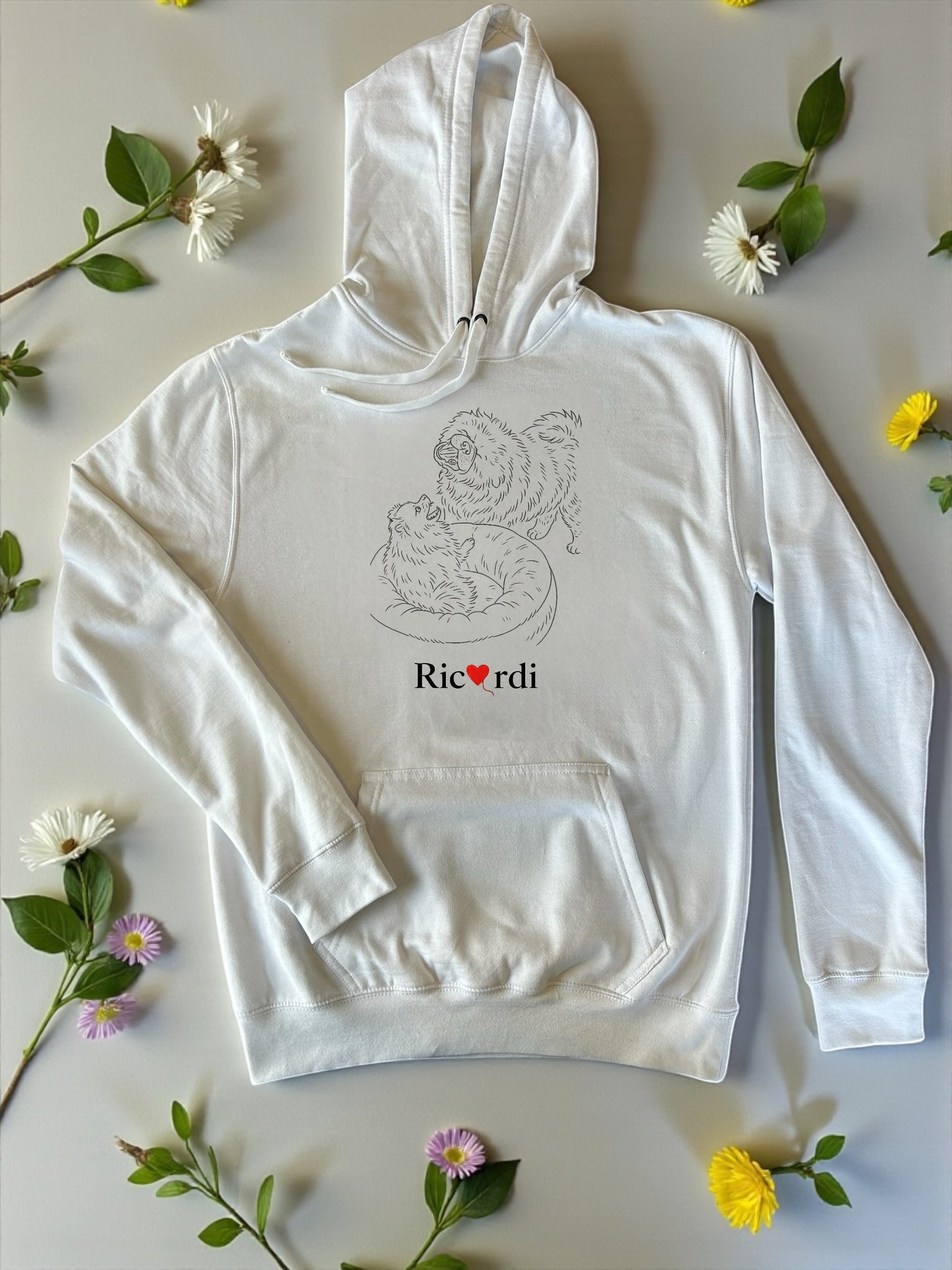Hoodie Mascotas bordada