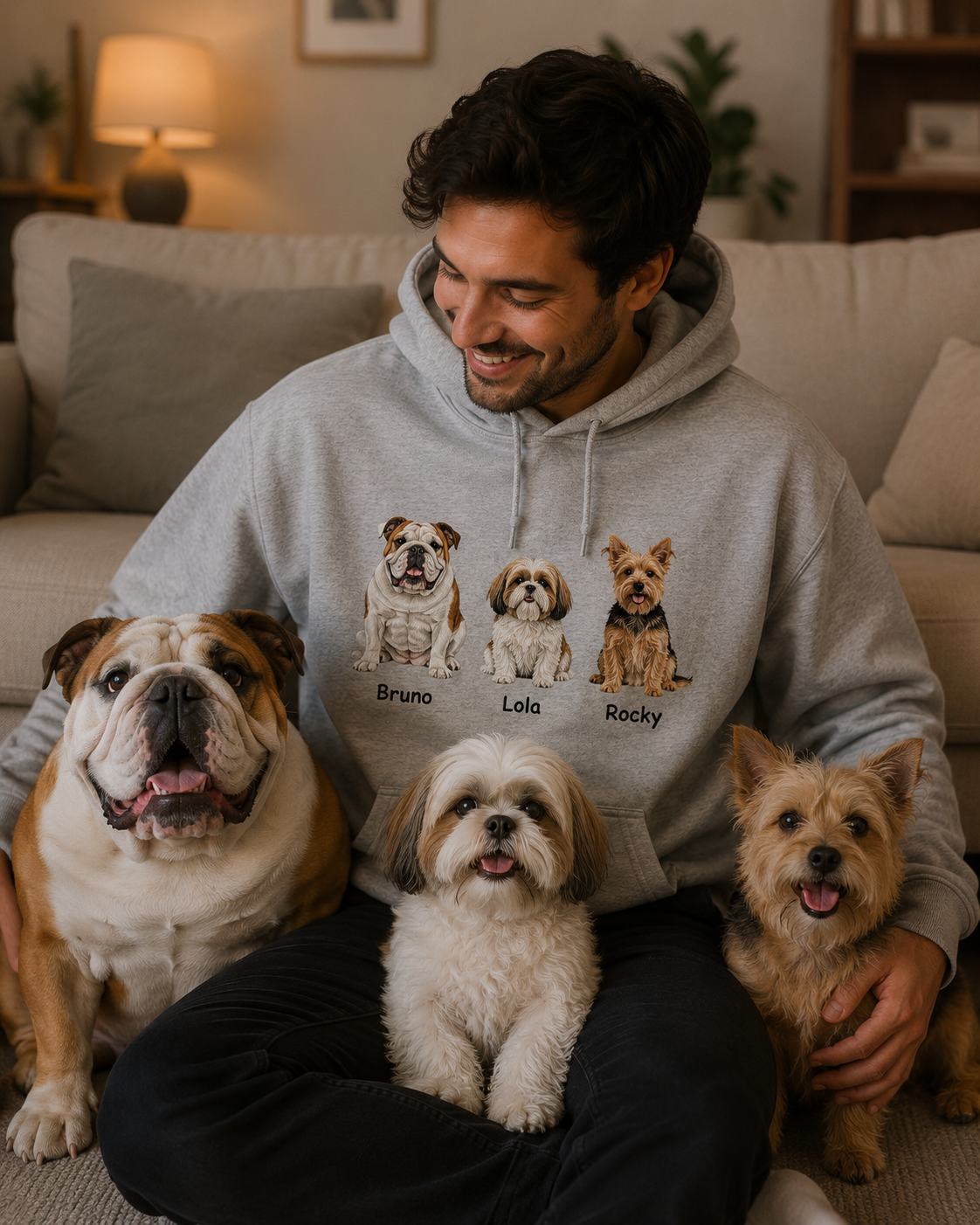 Sudadera Personalizada | Varias Mascotas