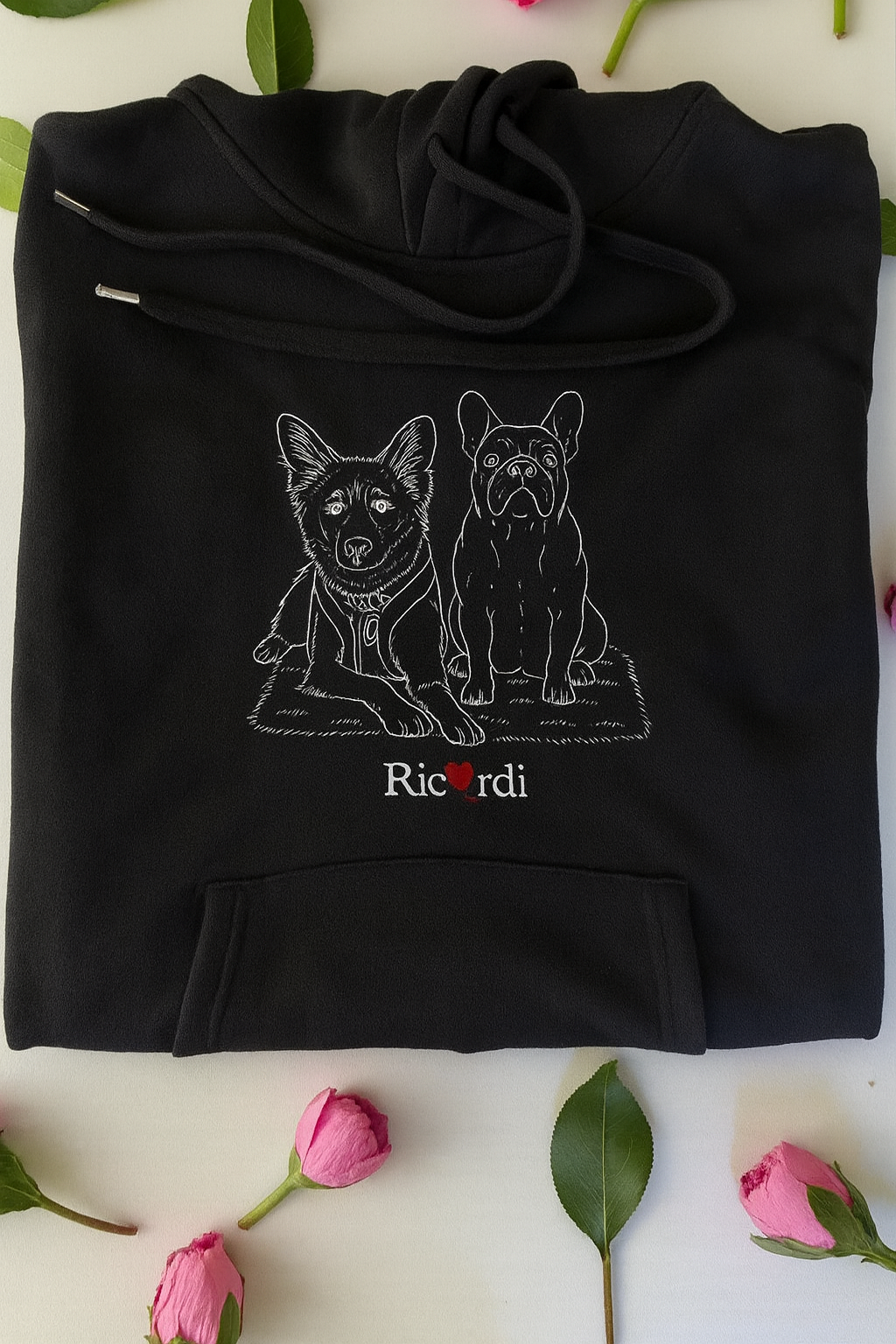 Hoodie Mascotas bordada