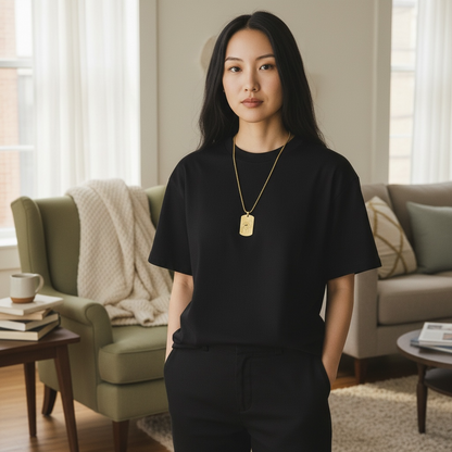 Collar de placa estilo militar Mascotas