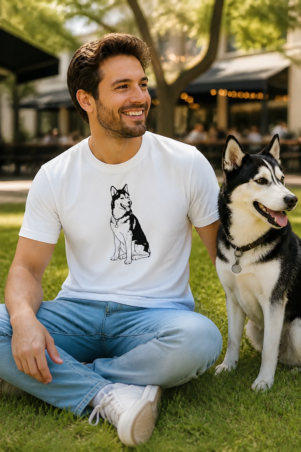Playera Personalizada |  Mascotas y/o personas Silueta