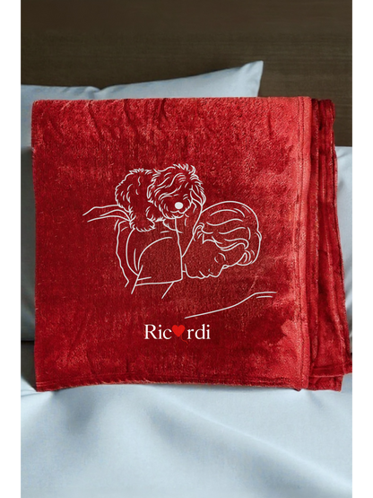 Manta Mascotas bordada