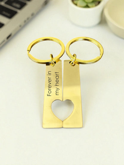 Llavero de corazón parejas