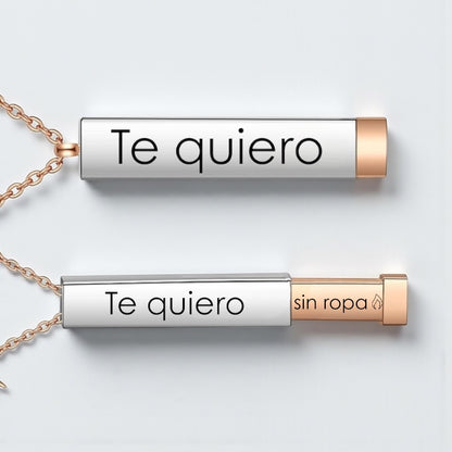 Collar de cilindro con mensaje secreto