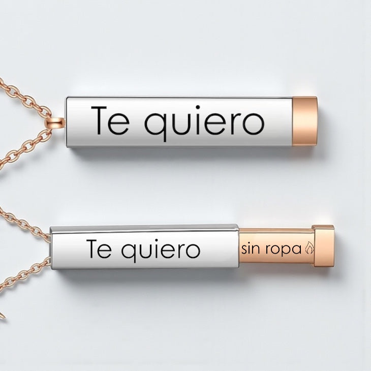 Collar de cilindro con mensaje secreto Spicy