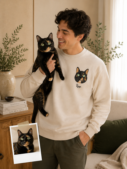 Sudadera Personalizada | Mascota y/o Personas a color - Esquina