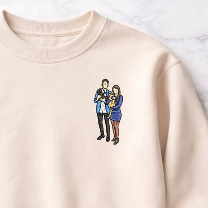Sudadera Personalizada | Mascota y/o Personas a color - Esquina