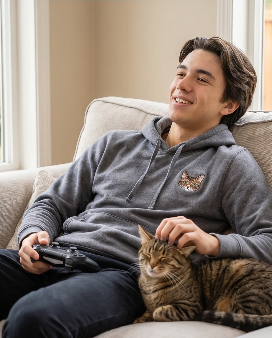 Sudadera Personalizada | Mascota y/o Personas a color - Esquina