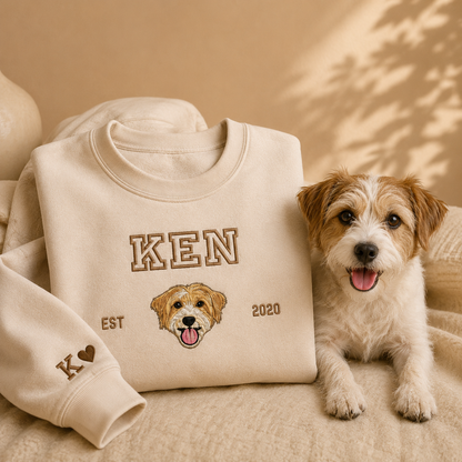 Sudadera Personalizada | Mascota con Nombre y fecha