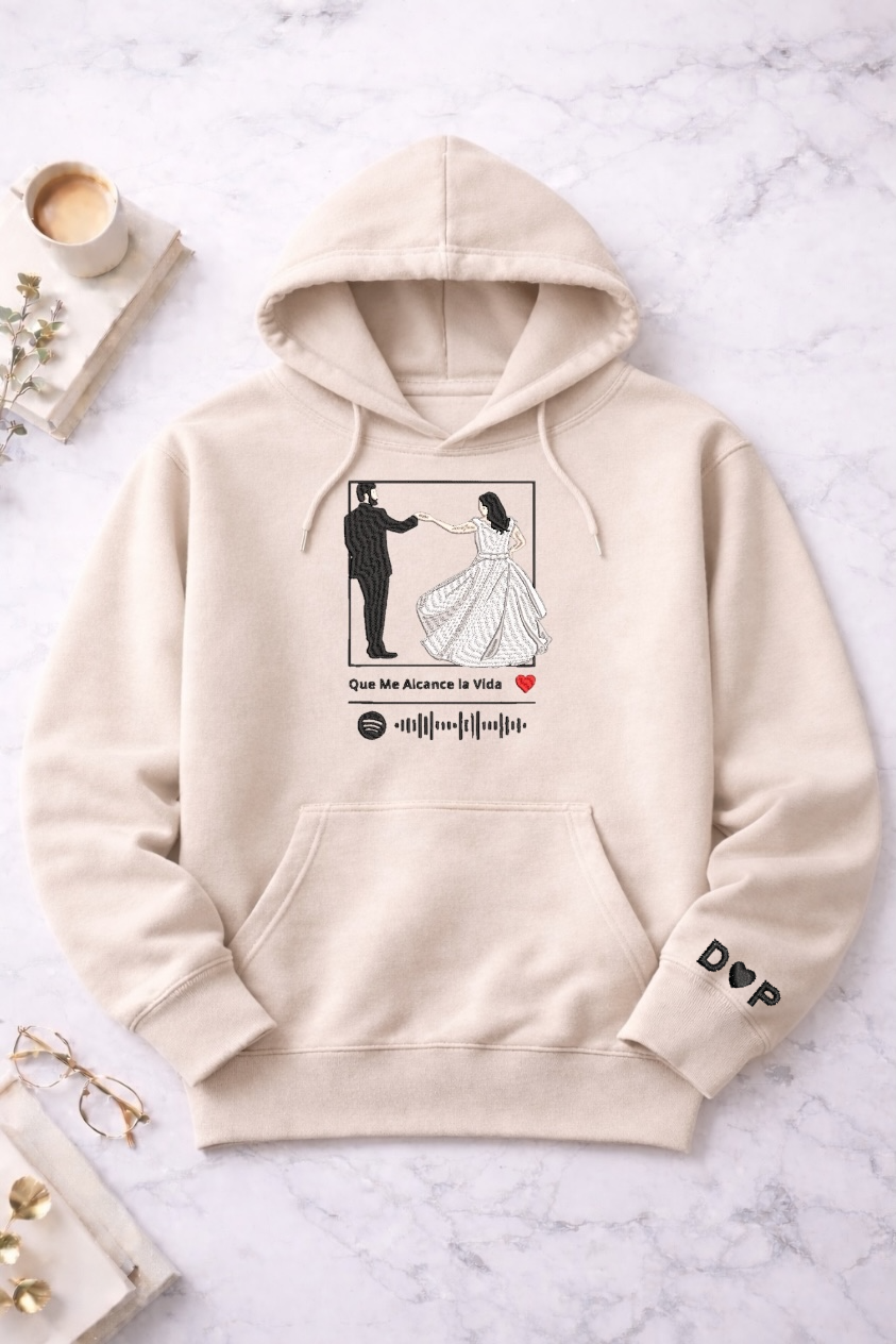 Sudadera Personalizada | Foto con Canción y código de Spotify