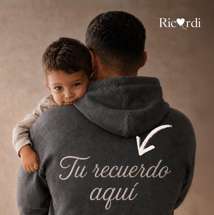 Sudadera Personalizada | Mascota o Personas Silueta - Espalda