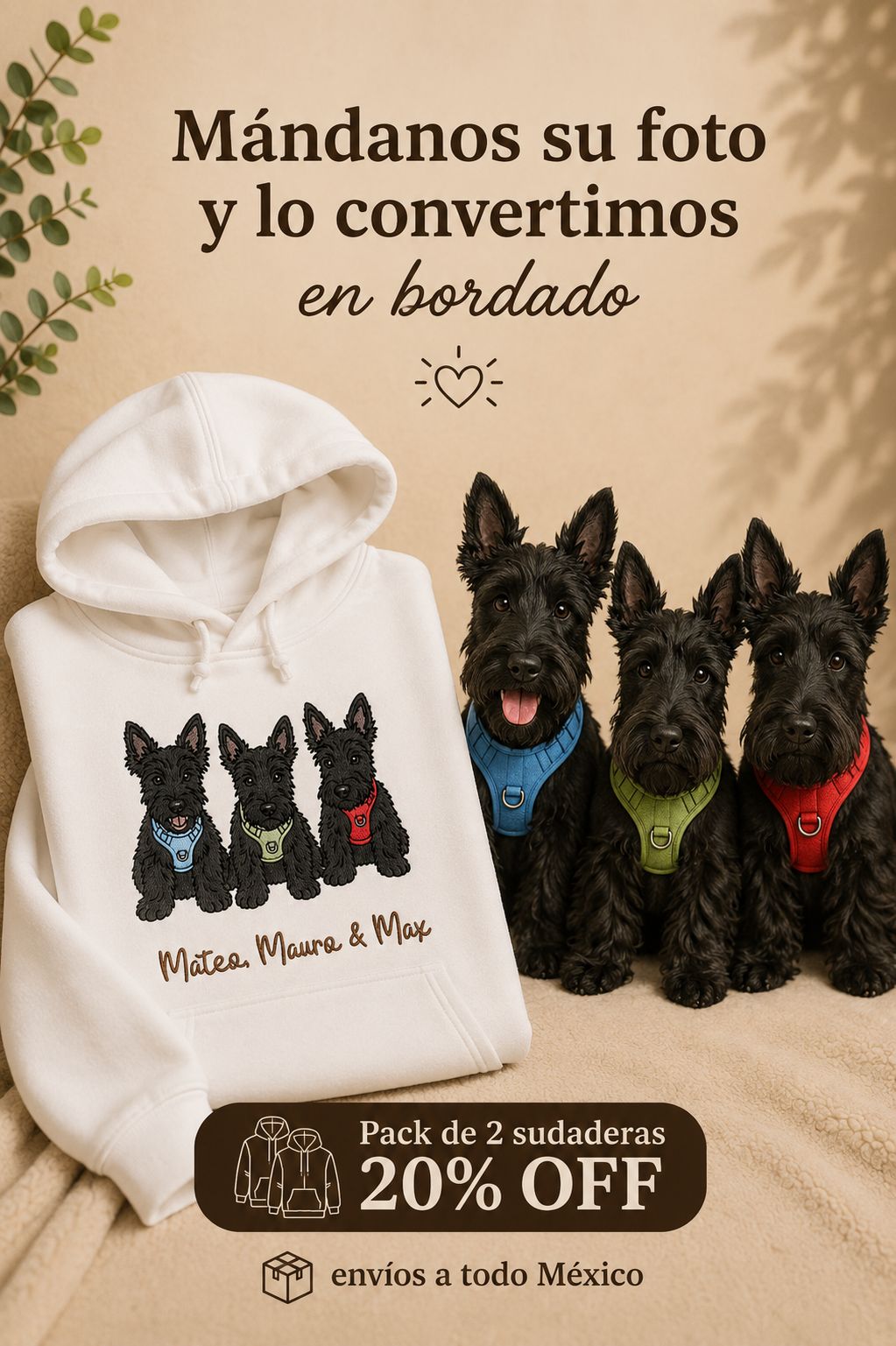 Sudadera Personalizada | Varias Mascotas
