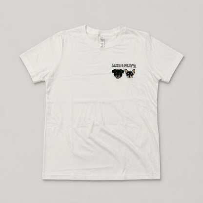 Playera Personalizada | Mascotas o Personas a color  - Esquina