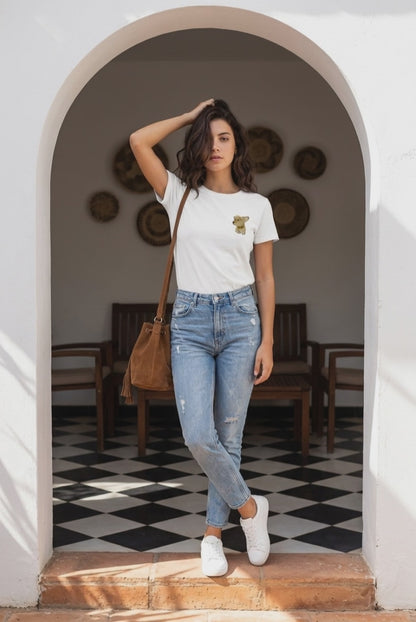 Playera Personalizada | Mascotas o Personas a color  - Esquina