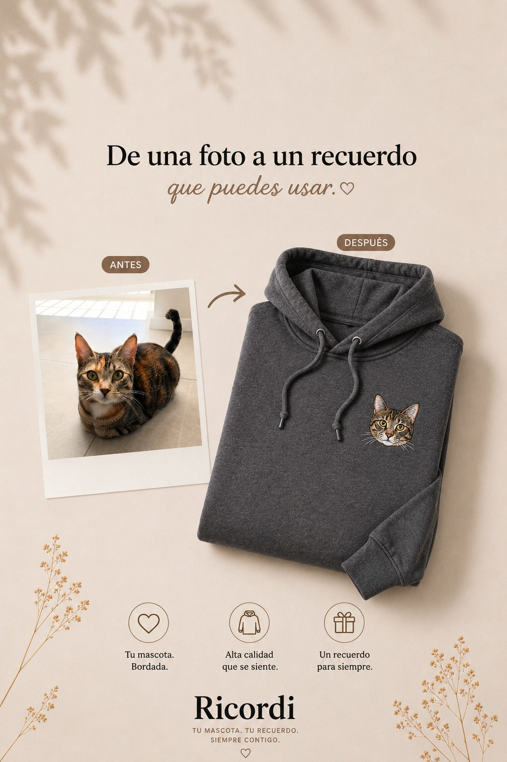 Sudadera Personalizada | Mascota y/o Personas a color - Esquina